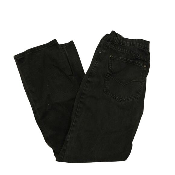 M Society Black Slim Straight Distressed Leg Jeans, - Picture 3 of 4